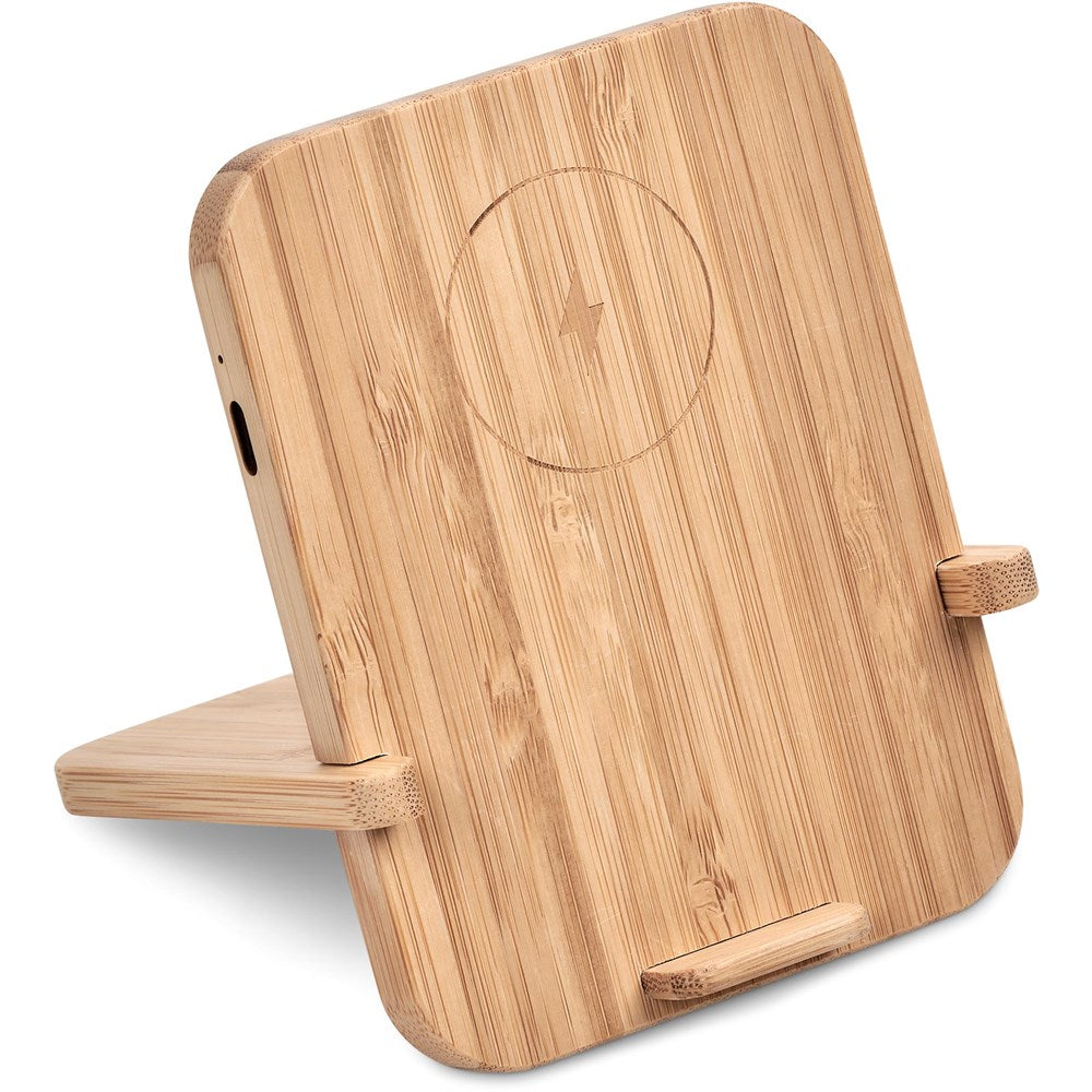 Okiyo Noryoku Bamboo Wireless Charging Phone Stand - Image 3