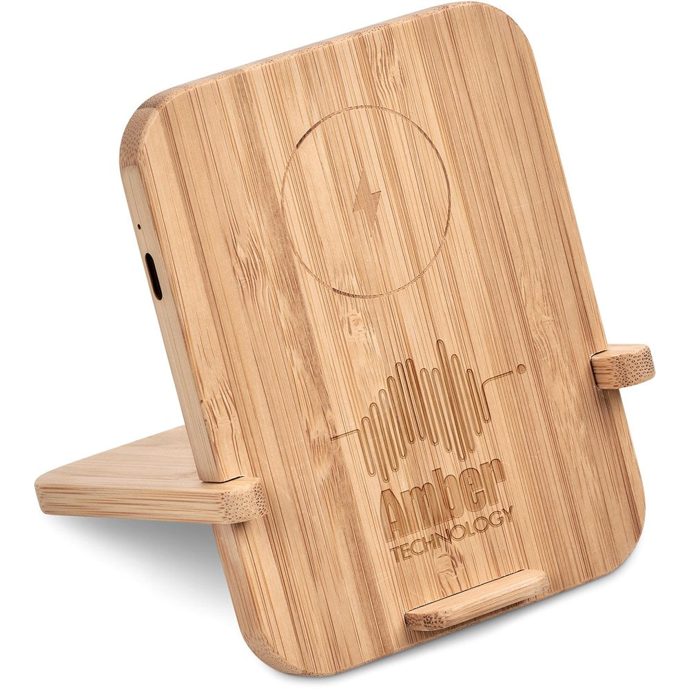 Okiyo Noryoku Bamboo Wireless Charging Phone Stand - Image 2