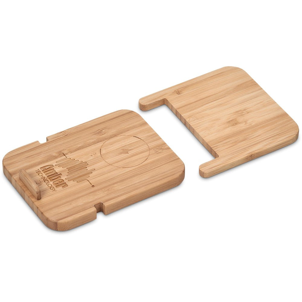Okiyo Noryoku Bamboo Wireless Charging Phone Stand - Image 5