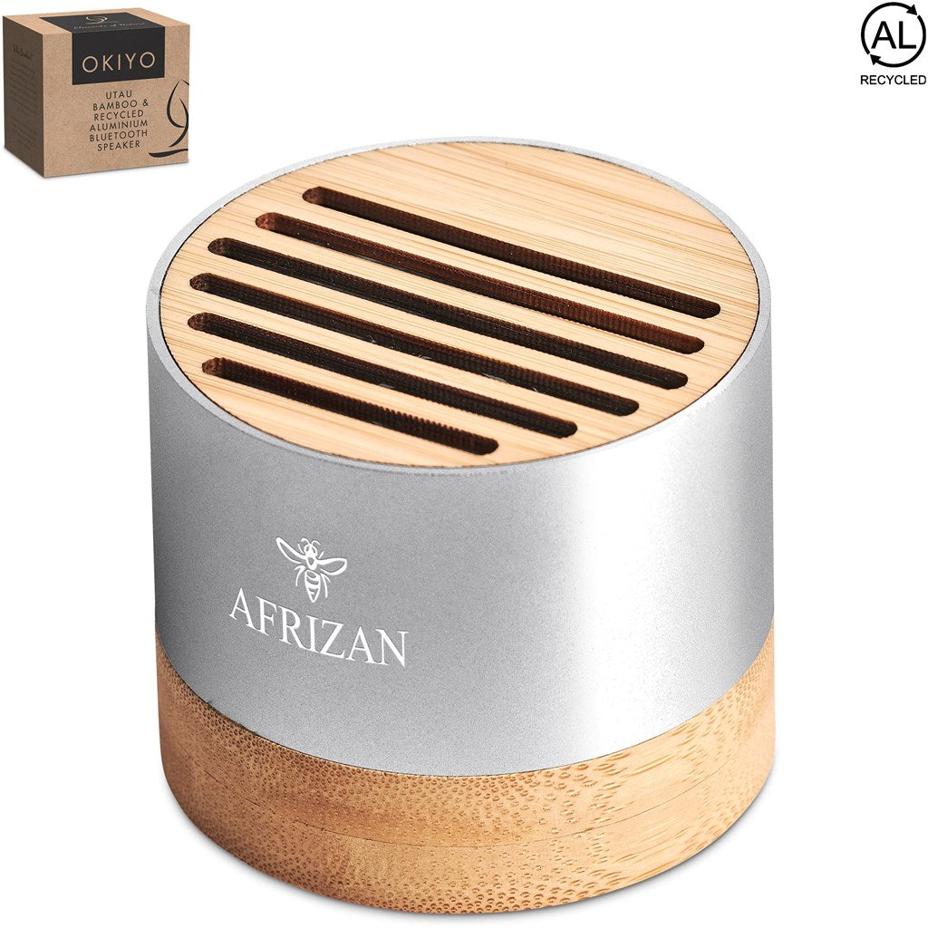 Okiyo Utau Bamboo & Recycled Aluminium Bluetooth Speaker - Image 10